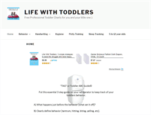 Tablet Screenshot of lifewithtoddlers.com